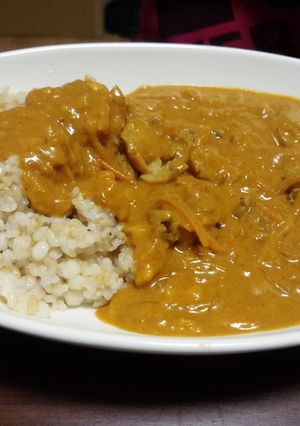大豆ミートの甘口豆乳カレーヴィーガン-レシピのメイン写真