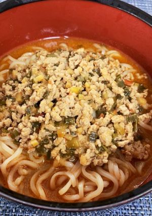 ちょっぴり辛くて濃厚な担々麺(^-^)-レシピのメイン写真