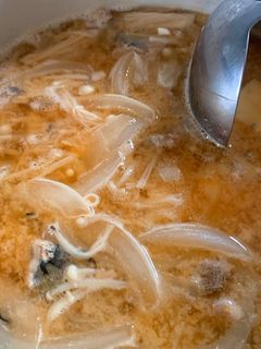 鯖缶で味噌汁☆-レシピのメイン写真