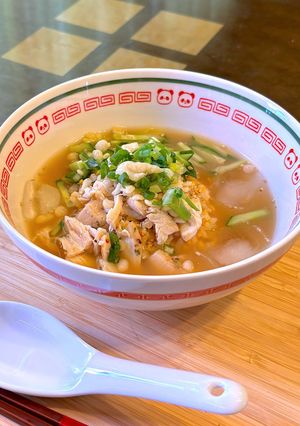 暑い夏🤗2度美味しい❣️冷や汁卵炒飯-レシピのメイン写真