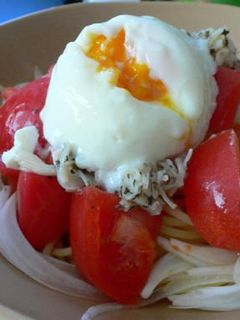 新玉ねぎとトマトのスパゲティ-レシピのメイン写真