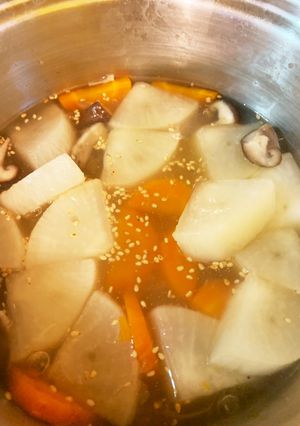 大根の中華風煮物 離乳食取り分けー-レシピのメイン写真