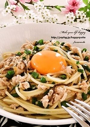 ツナと塩昆布の和風パスタ-レシピのメイン写真