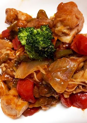 離乳食に取り分け可‼簡単鶏肉のトマト炒め-レシピのメイン写真
