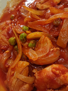 自分用(鶏肉のトマト煮)-レシピのメイン写真