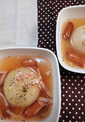 簡単♡電気圧力鍋de丸ごと玉ねぎスープ♪-レシピのメイン写真