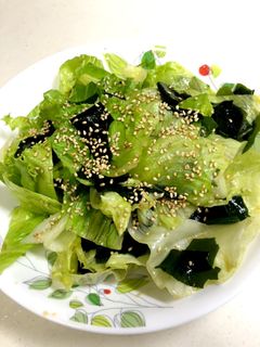 レタスとワカメの中華サラダ-レシピのメイン写真