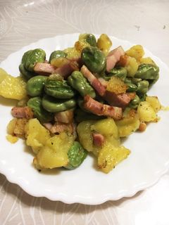 そら豆でジャガバタ炒め-レシピのメイン写真