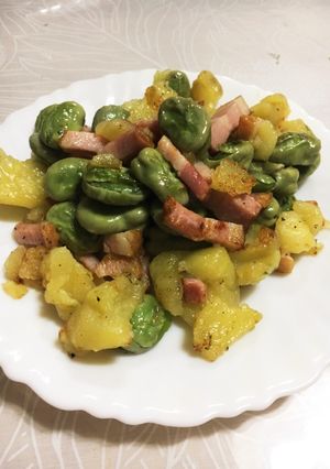そら豆でジャガバタ炒め-レシピのメイン写真