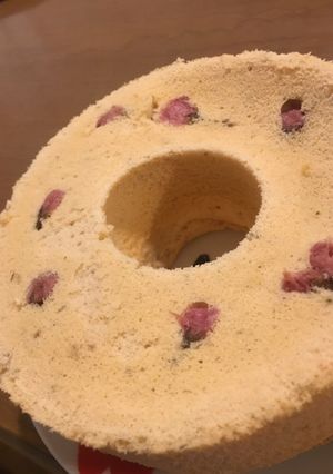 ふわふわさくらシフォンケーキ-レシピのメイン写真