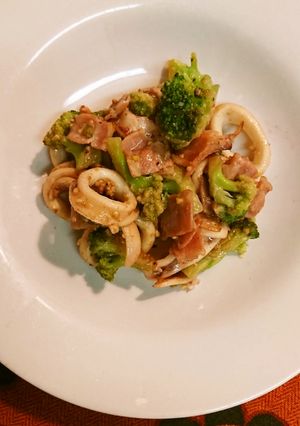 イカベーコンマヨ炒め-レシピのメイン写真