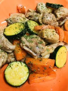 鶏もも肉とズッキーニのガーリック炒め-レシピのメイン写真