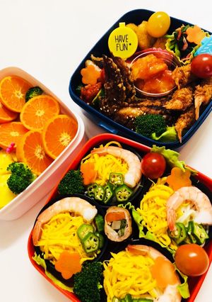 2019運動会弁当☆上・中の段-レシピのメイン写真