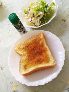 甘じょっぱ☆はちみつ山椒トースト-レシピのメイン写真