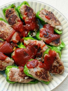 ピーマンの肉詰め-レシピのメイン写真