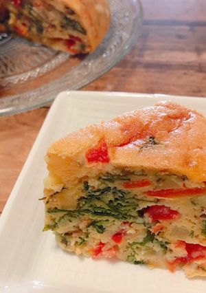 《炊飯器》野菜たっぷり！米粉のケークサレ-レシピのメイン写真