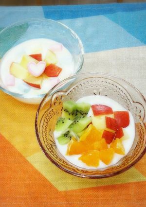 ◇ＣＵＢＥフルーツヨーグルト◆-レシピのメイン写真