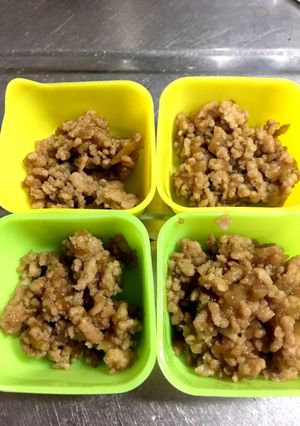 一歳離乳食 プルーンジュースでそぼろ-レシピのメイン写真
