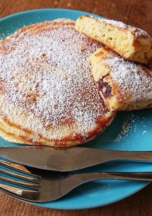 満腹しあわせ♥あんこのホットケーキ-レシピのメイン写真
