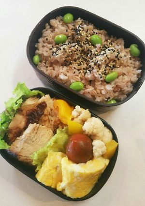 お弁当(5/31)鳥むね肉焼き-レシピのメイン写真