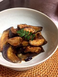 ナスと椎茸の味噌炒め-レシピのメイン写真