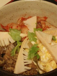 簡単!筍とふきの味噌煮の3色丼-レシピのメイン写真