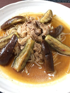 なすと豚肉の甘辛煮!(^^)!-レシピのメイン写真