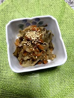 蓮根と舞茸のキンピラ-レシピのメイン写真