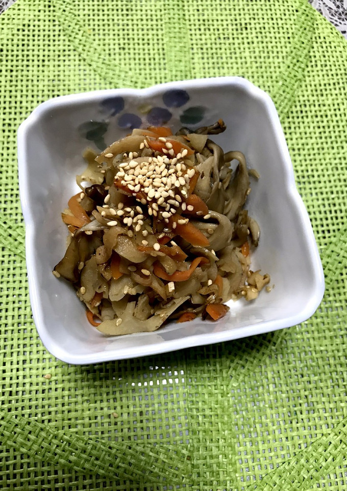 蓮根と舞茸のキンピラ-レシピのメイン写真