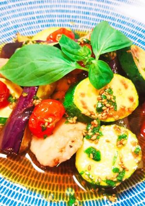 おもてなしに♡まぐろのステーキ夏野菜添え-レシピのメイン写真