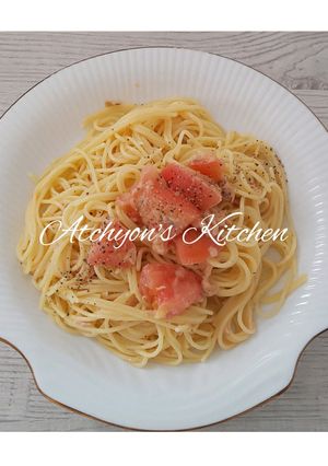 超簡単トマトとツナの冷製パスタ-レシピのメイン写真
