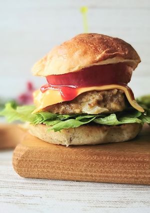 ほったらかしトースター大豆肉団子バーガー-レシピのメイン写真