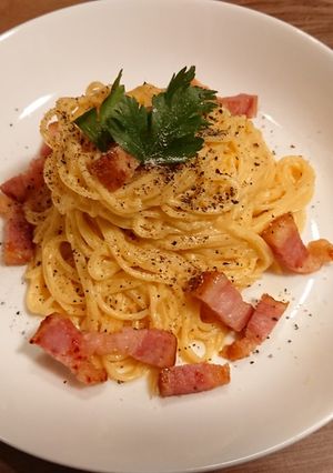 カルボナーラ-レシピのメイン写真