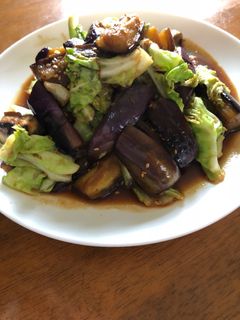 ナスとキャベツの焼肉のタレ炒め-レシピのメイン写真