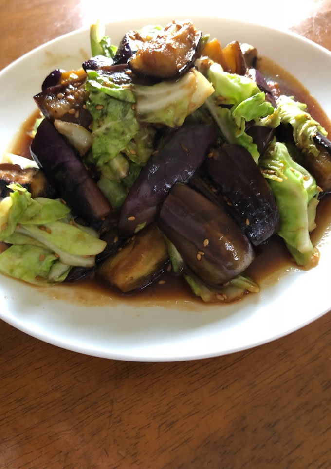 ナスとキャベツの焼肉のタレ炒め-レシピのメイン写真