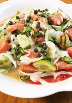 かんたん豪華なサーモンマリネ-レシピのメイン写真