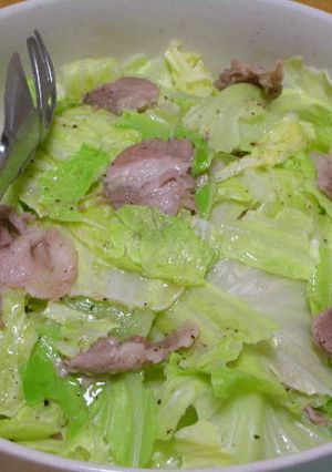 ベーコンとキャベツの簡単レンジ煮-レシピのメイン写真