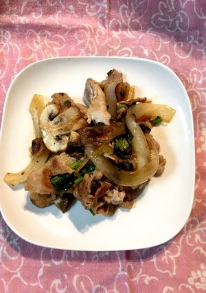 豚肉と玉ねぎの柚子ソース炒め-レシピのメイン写真