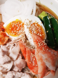 簡単!冷麺冷しゃぶのっけ-レシピのメイン写真