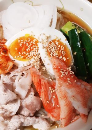 簡単！冷麺冷しゃぶのっけ-レシピのメイン写真