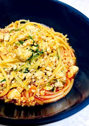 坦々麺ならぬ。坦々パスタ！-レシピのメイン写真