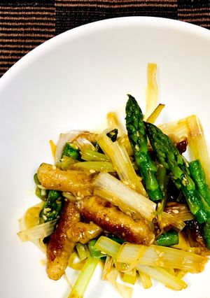豚肉とアスパラのオイスターソース炒め-レシピのメイン写真