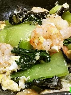 海老とチンゲン菜の炒め物-レシピのメイン写真