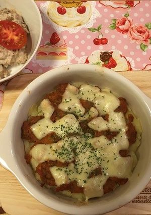マッシュポテトのミートソースグラタン-レシピのメイン写真