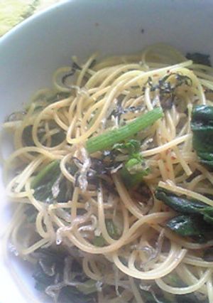ほうれん草とじゃこのパスタ-レシピのメイン写真