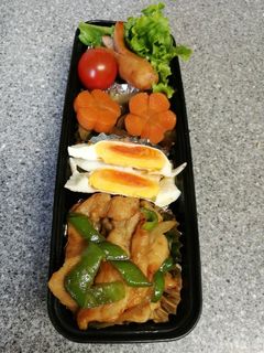 中学生男子豚のしょうが焼き弁当-レシピのメイン写真