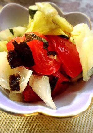 キャベツとトマトの和え物-レシピのメイン写真