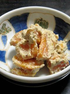 マクロビ:塩煮人参のクルミ和え-レシピのメイン写真