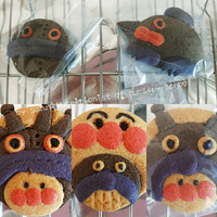 アイシングクッキー　アンパンマン　バイキンマン　コキンちゃん　ドキンちゃん アイシングクッキー アンパンマン バイキンマン ドキンちゃん