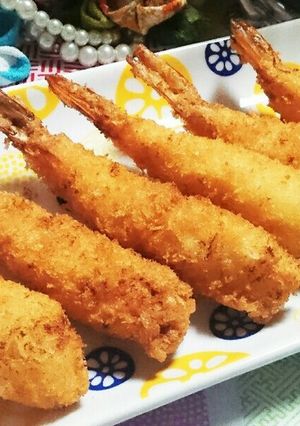 海老フライ冷凍庫で仮眠させてまっすぐに！-レシピのメイン写真